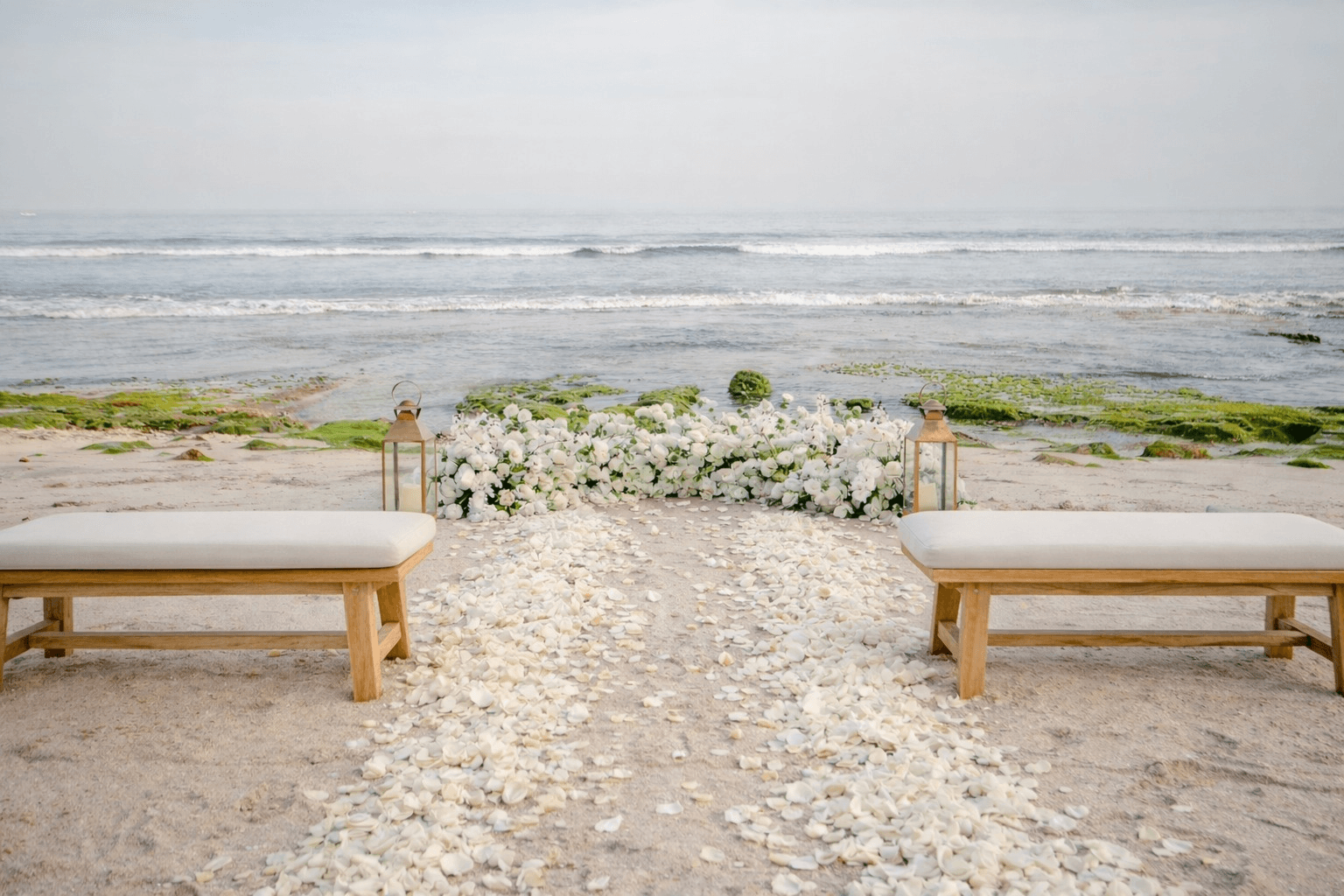 Beautiful wedding ceremony setup